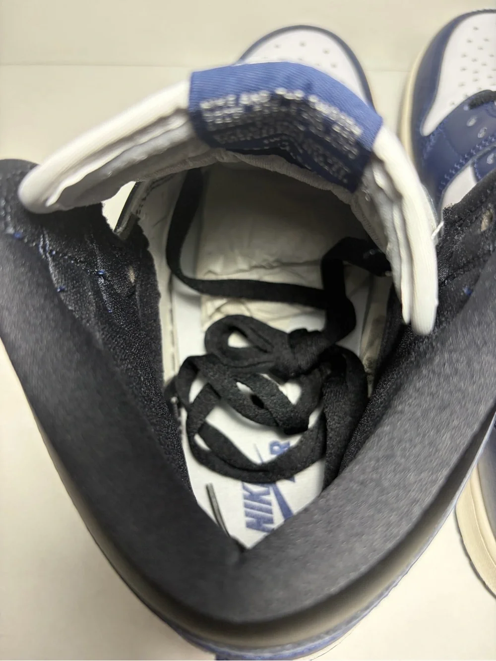 Nike Air Jordan 1 High OG Midnight Navy Black White Sneakers US 10 DZ5485-401